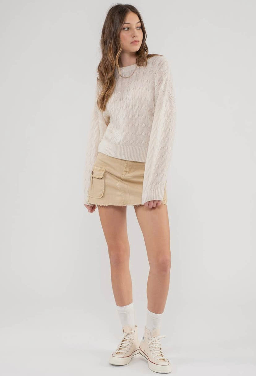 Deena Cable Knit Sweater