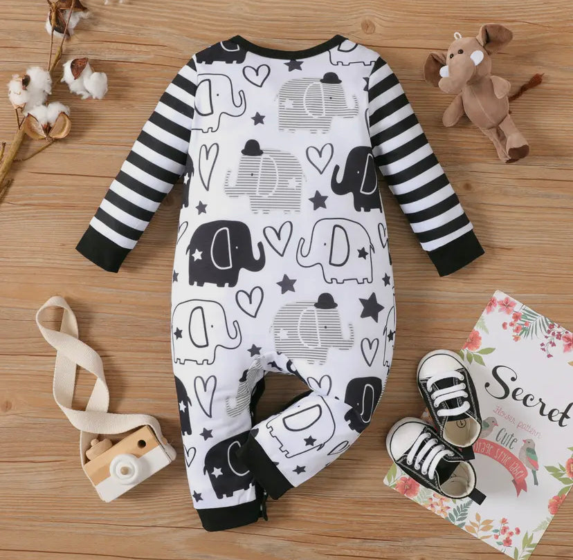 Elephant Print Onesie