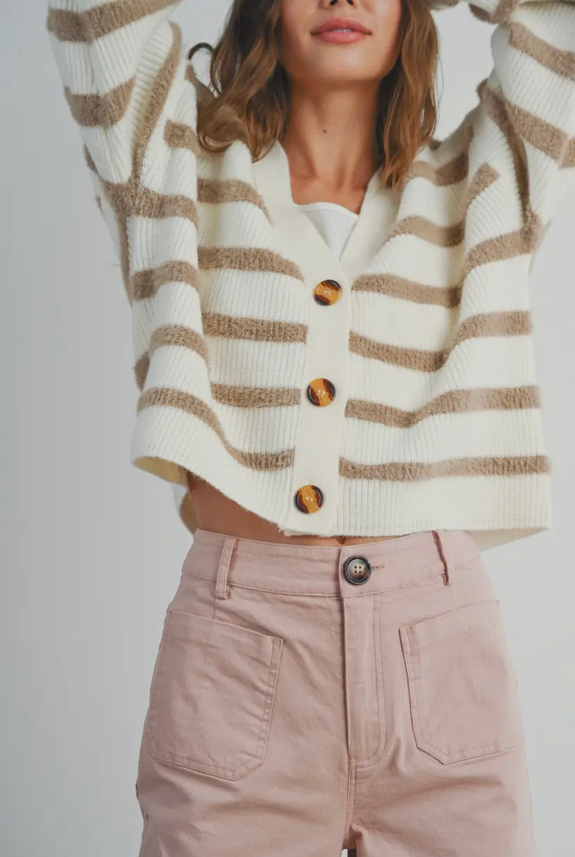 Camden Striped Cardi