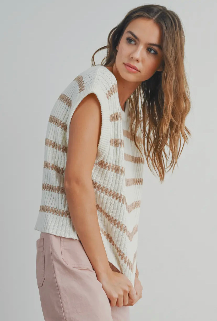 Silas Striped Knit Tank - 3 Colour Options