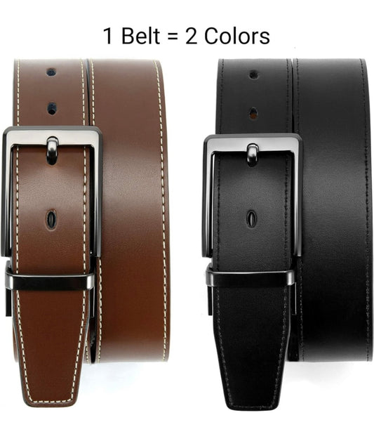 Frank & Oak Mens Tan Black Stripe Canvas Leather Belt Handmade Montreal  Medium