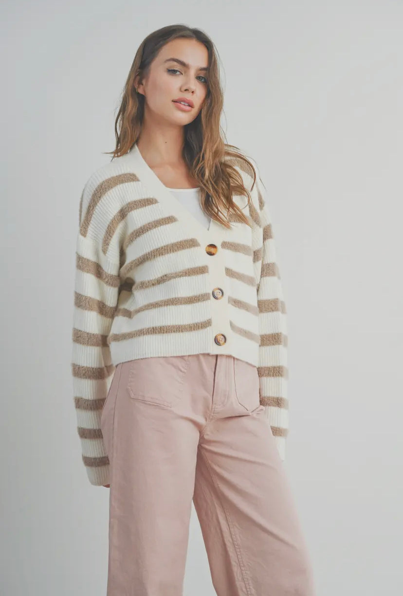 Camden Striped Cardi