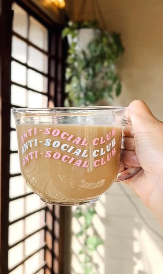 Anti-Social Glass Mug