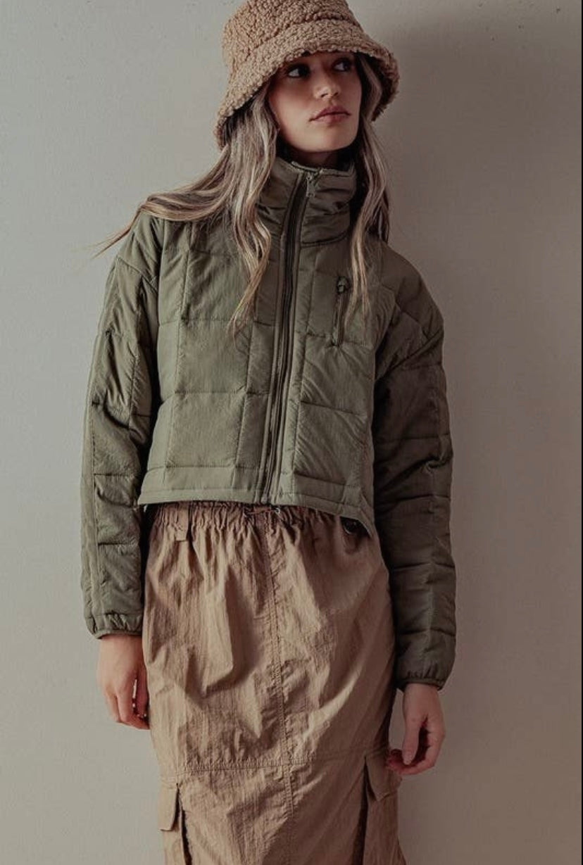 Saylor Cropped Puffer Jacket