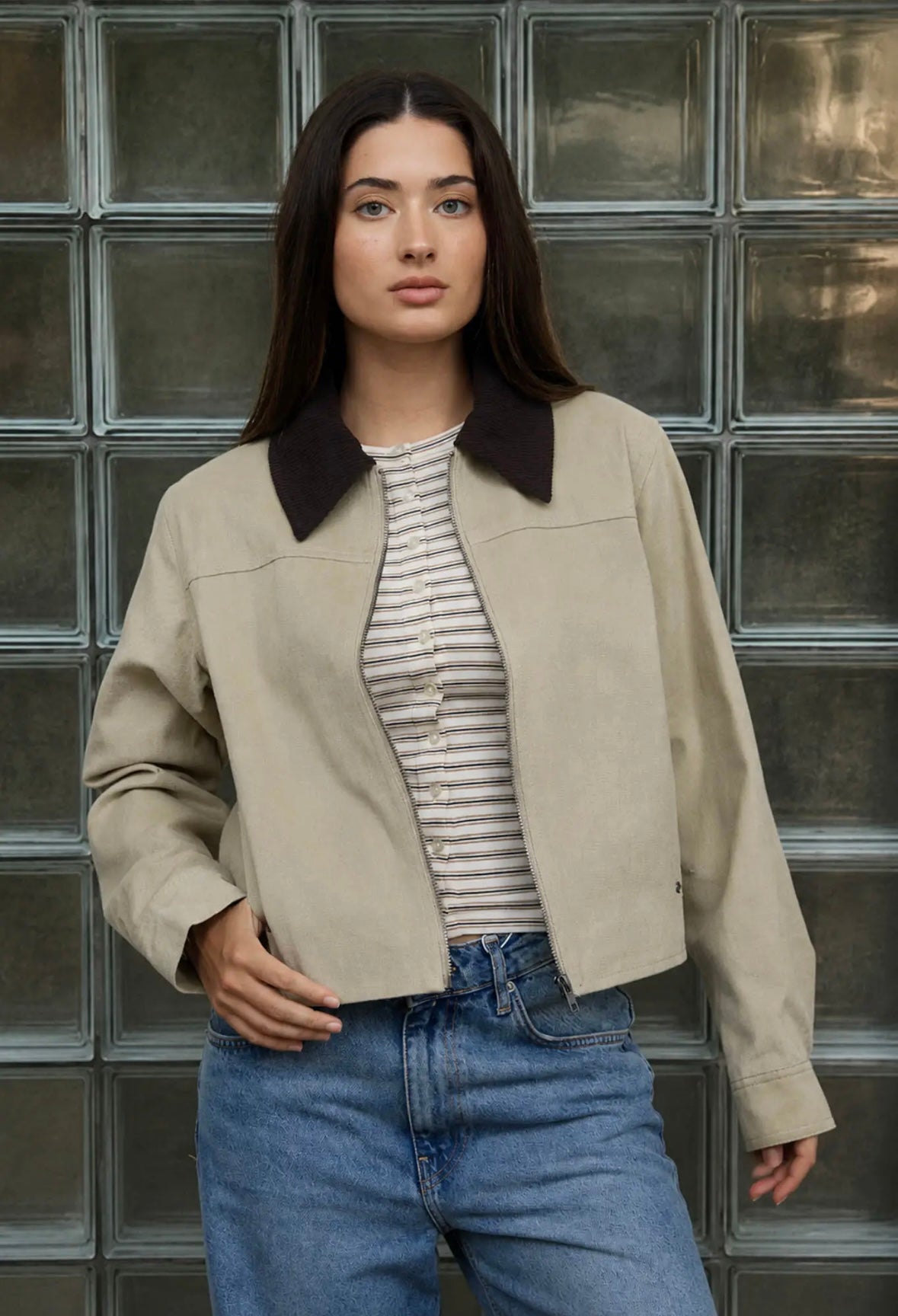 Bronwyn Barn Jacket | Khaki