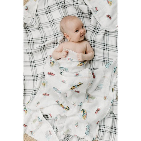 LOULOU LOLLIPOP | Muslin Swaddle | All Aboard