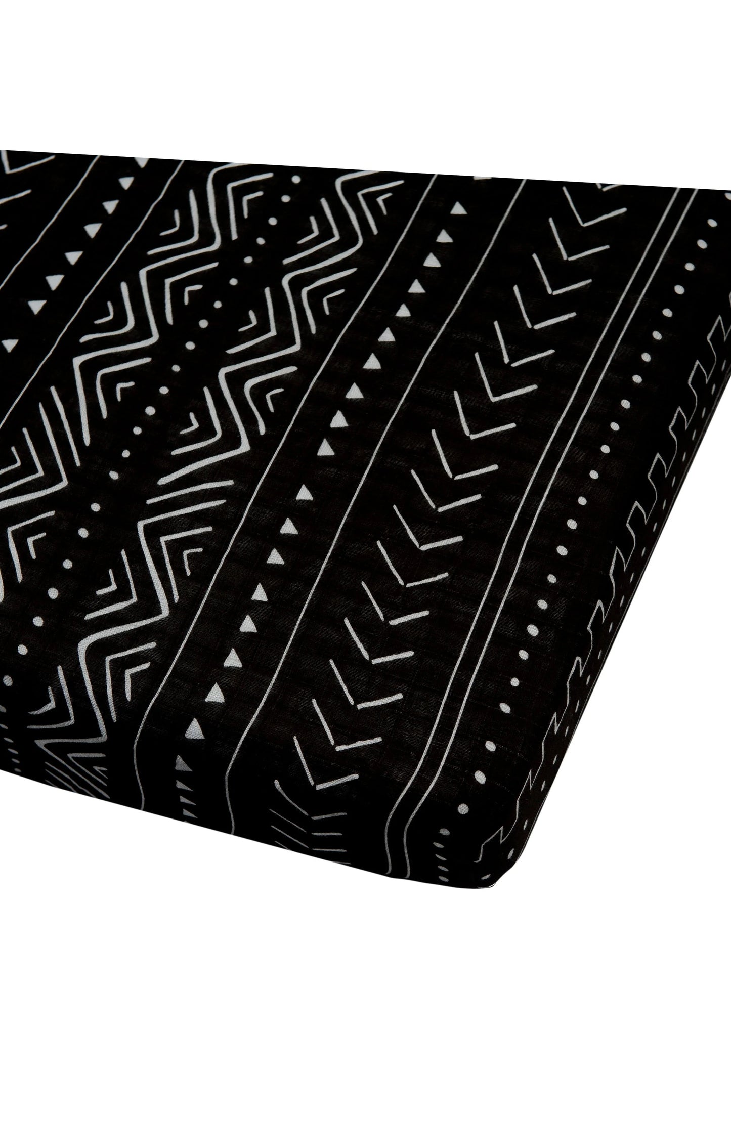 LOULOU LOLLIPOP | Crib Sheet | Black Mudcloth