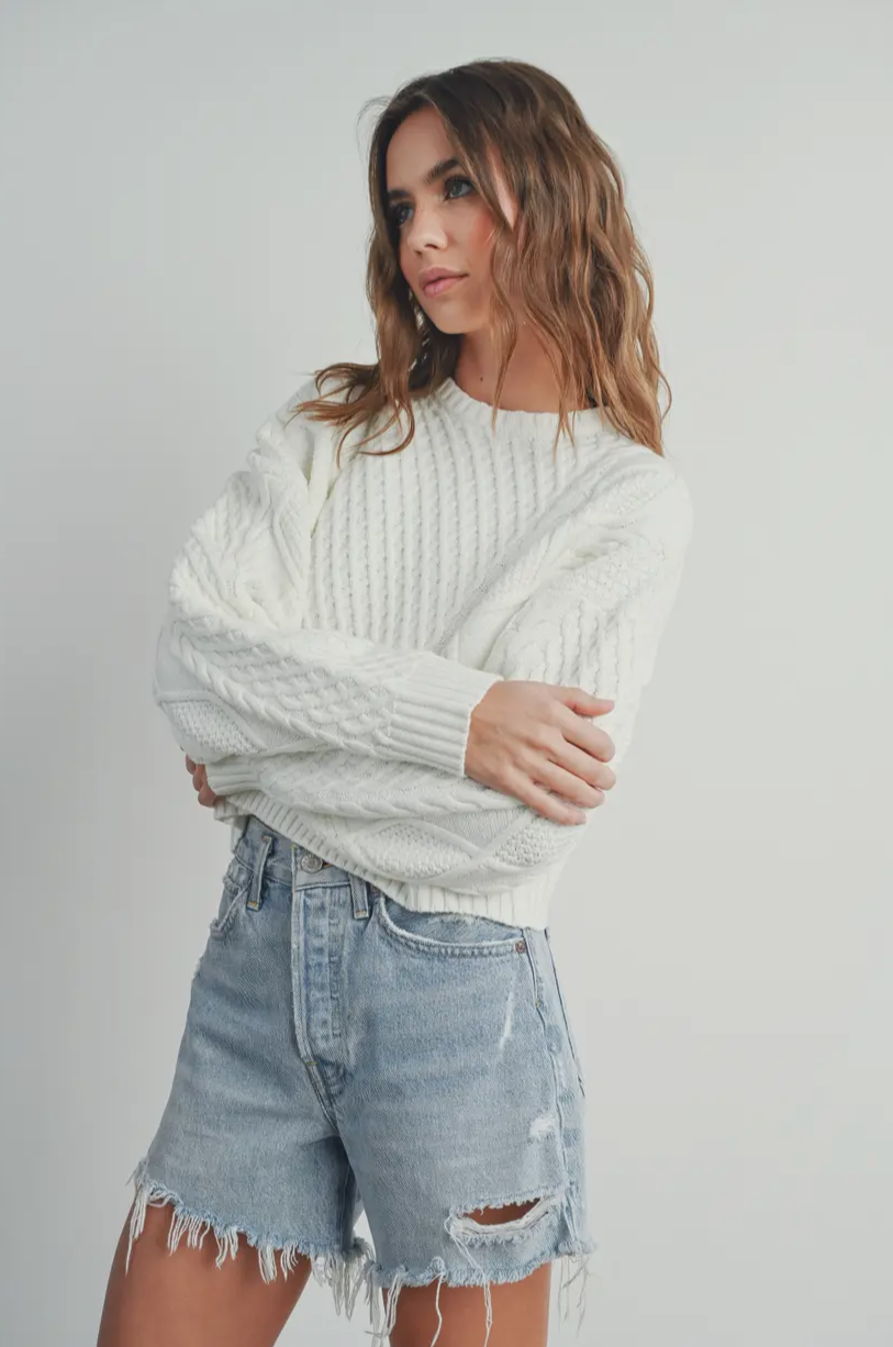 Peggy Cable Knit Sweater