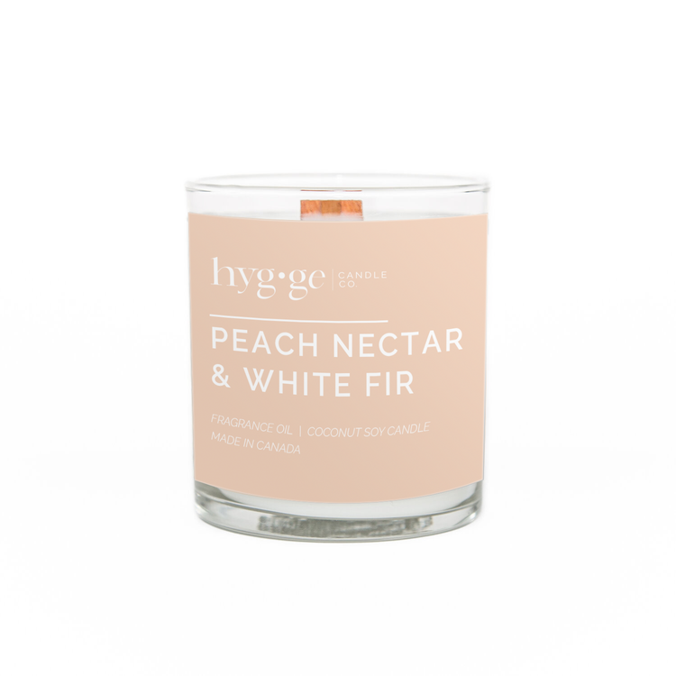 Peach Nectar & White Fir Hygge Candle | 6oz & 9oz Options