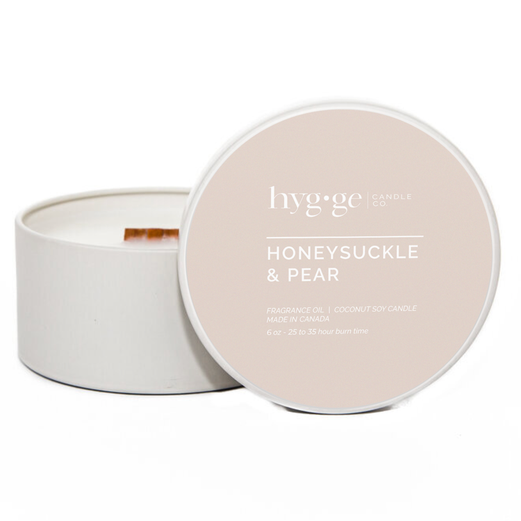 Honeysuckle & Pear Hygge Candle | 6oz & 9oz Options