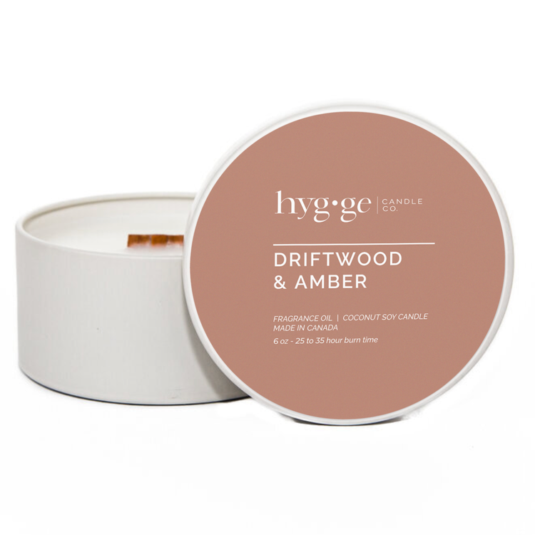 Driftwood & Amber Hygge Candle | 6oz & 9oz Options