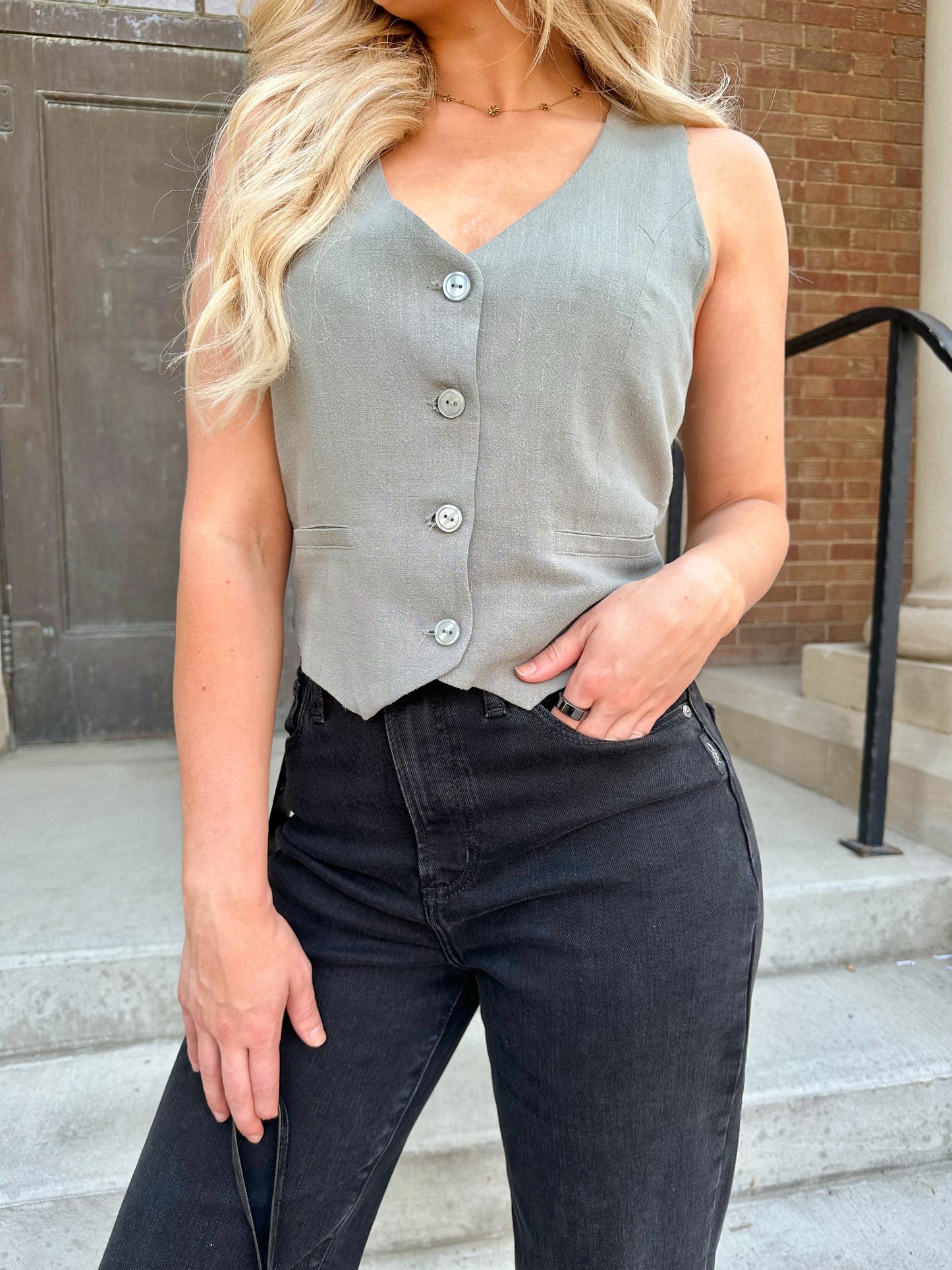 Keaton Linen Vest