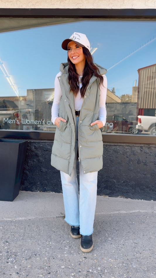 Hensen Puffer Vest | Olive