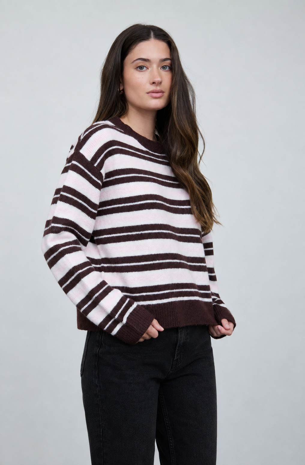 Montgomery Striped Knit | Brown