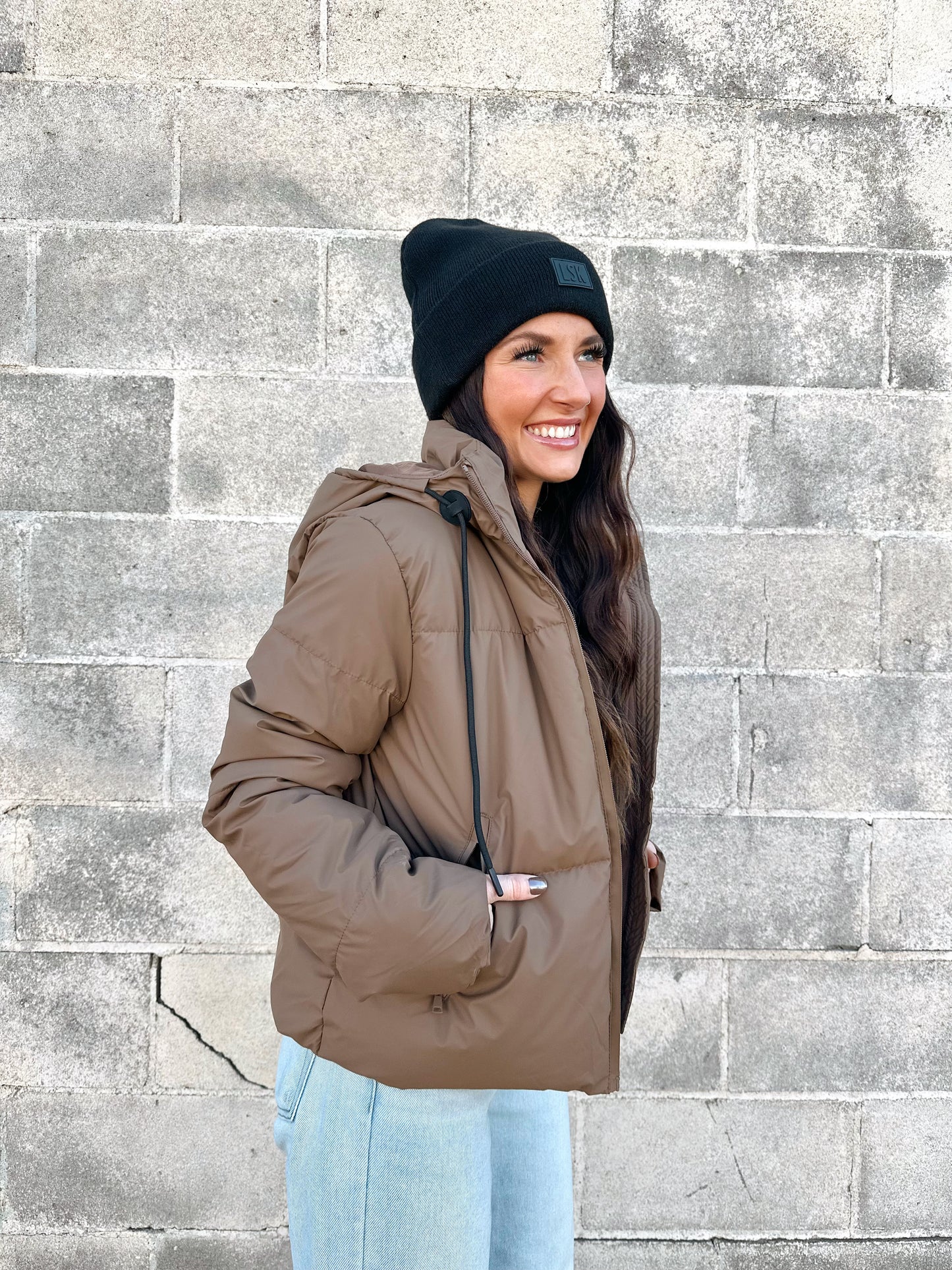 Decker Puffer Jacket | Chocolate