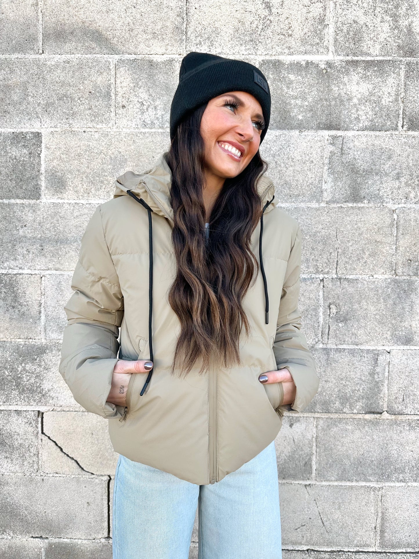 Decker Puffer Jacket | Khaki
