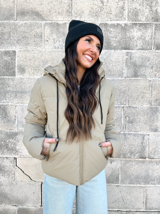 Decker Puffer Jacket | Khaki