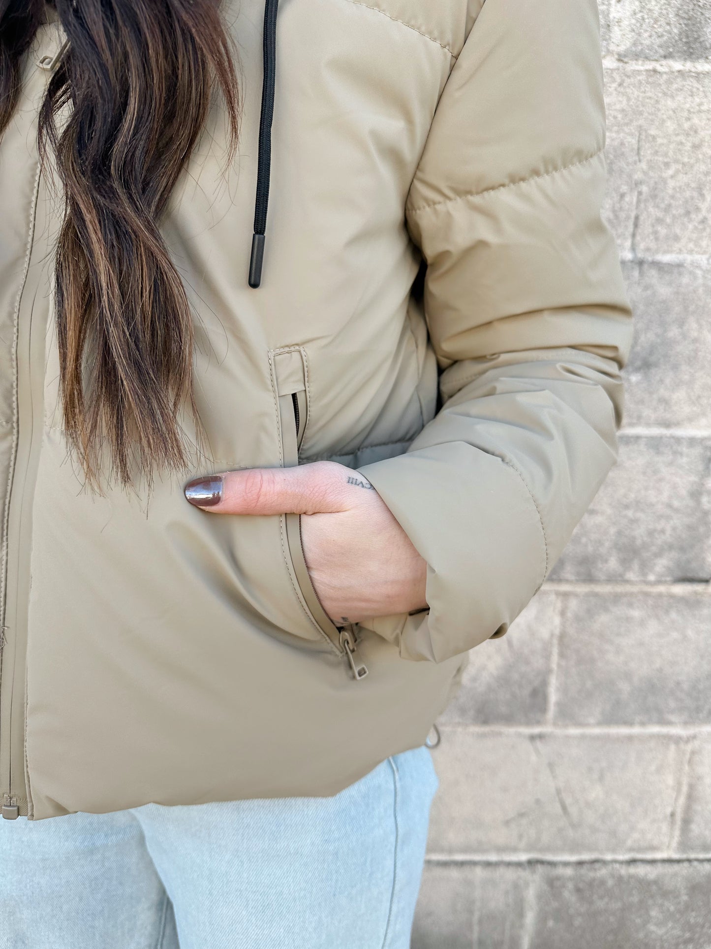 Decker Puffer Jacket | Khaki