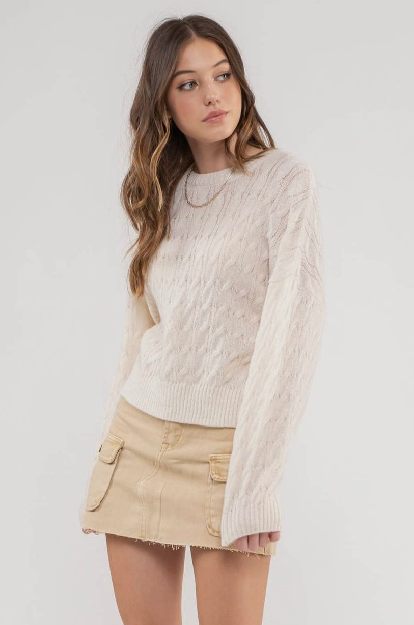 Deena Cable Knit Sweater