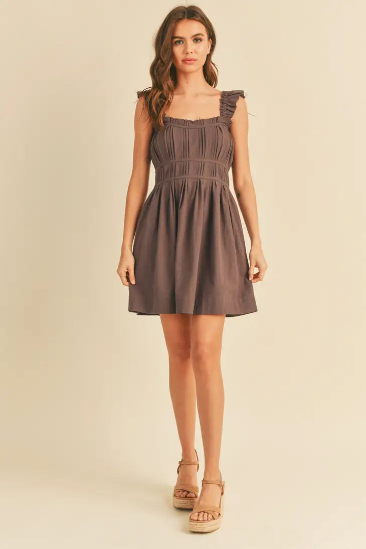 Faye Ruffled Sleeve Dress