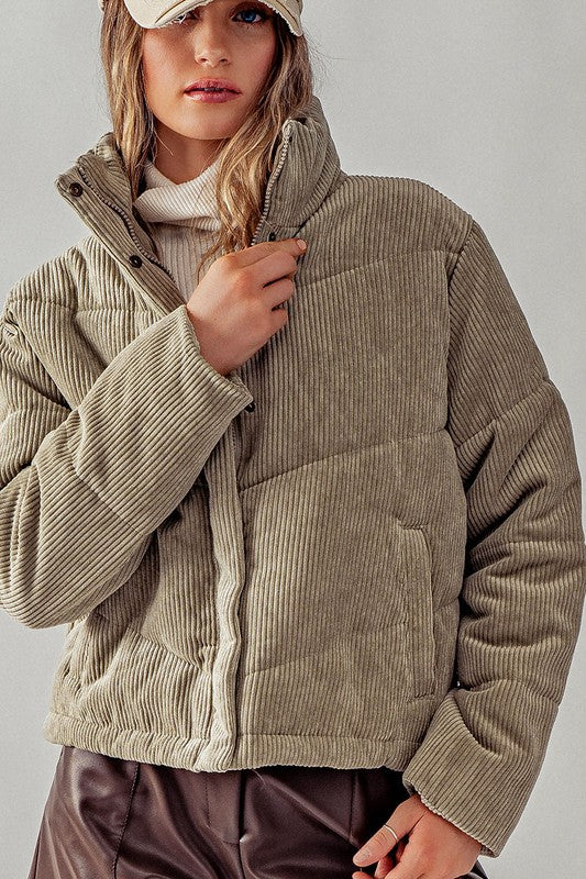 Cove Corduroy Puffer