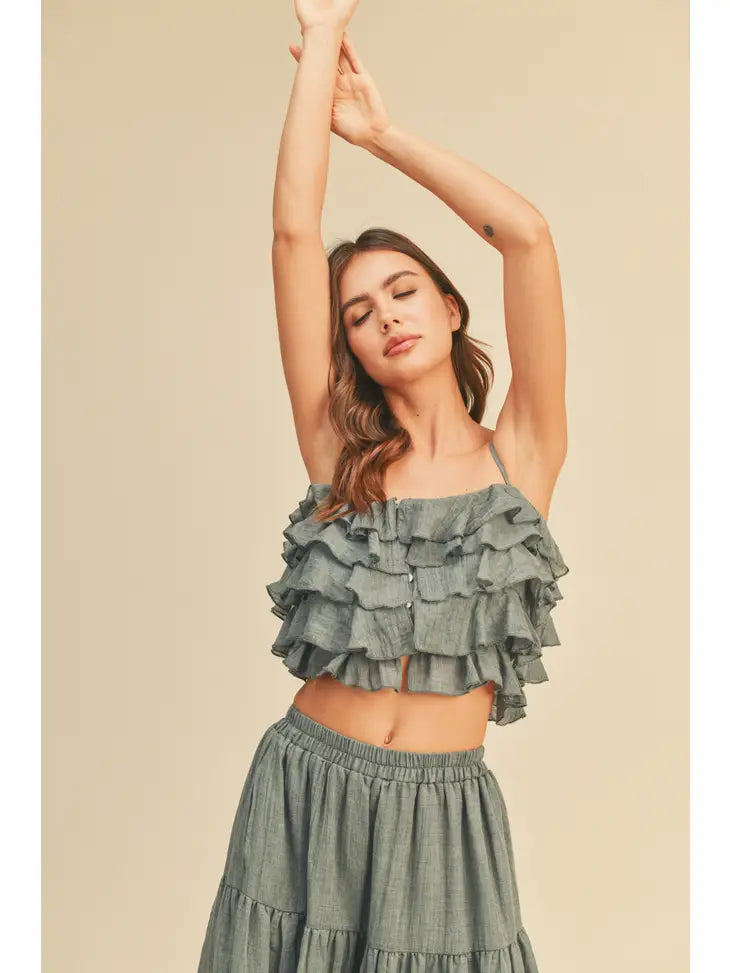 Rita Ruffle Tank