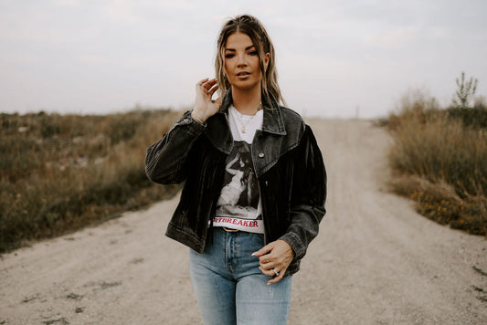 The Demo's Denim Tassle Jacket