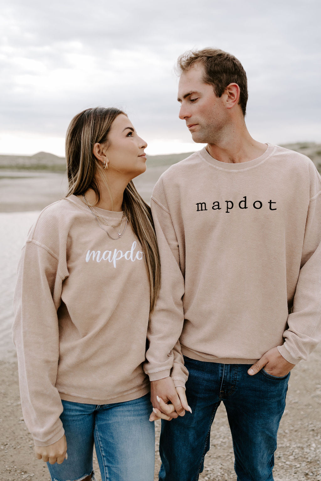 Unisex Mapdot Corded Crewneck - 2 Options