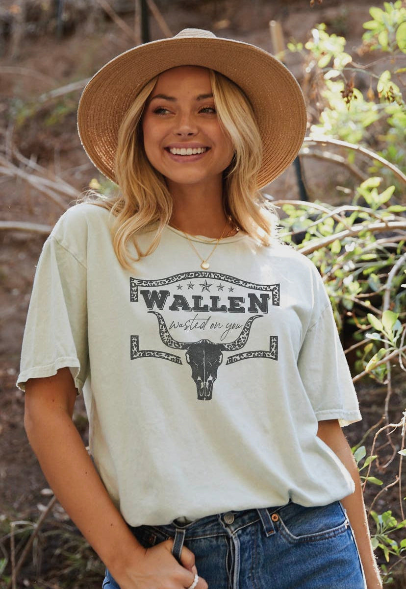 Wallen Wasted On You Graphic Top