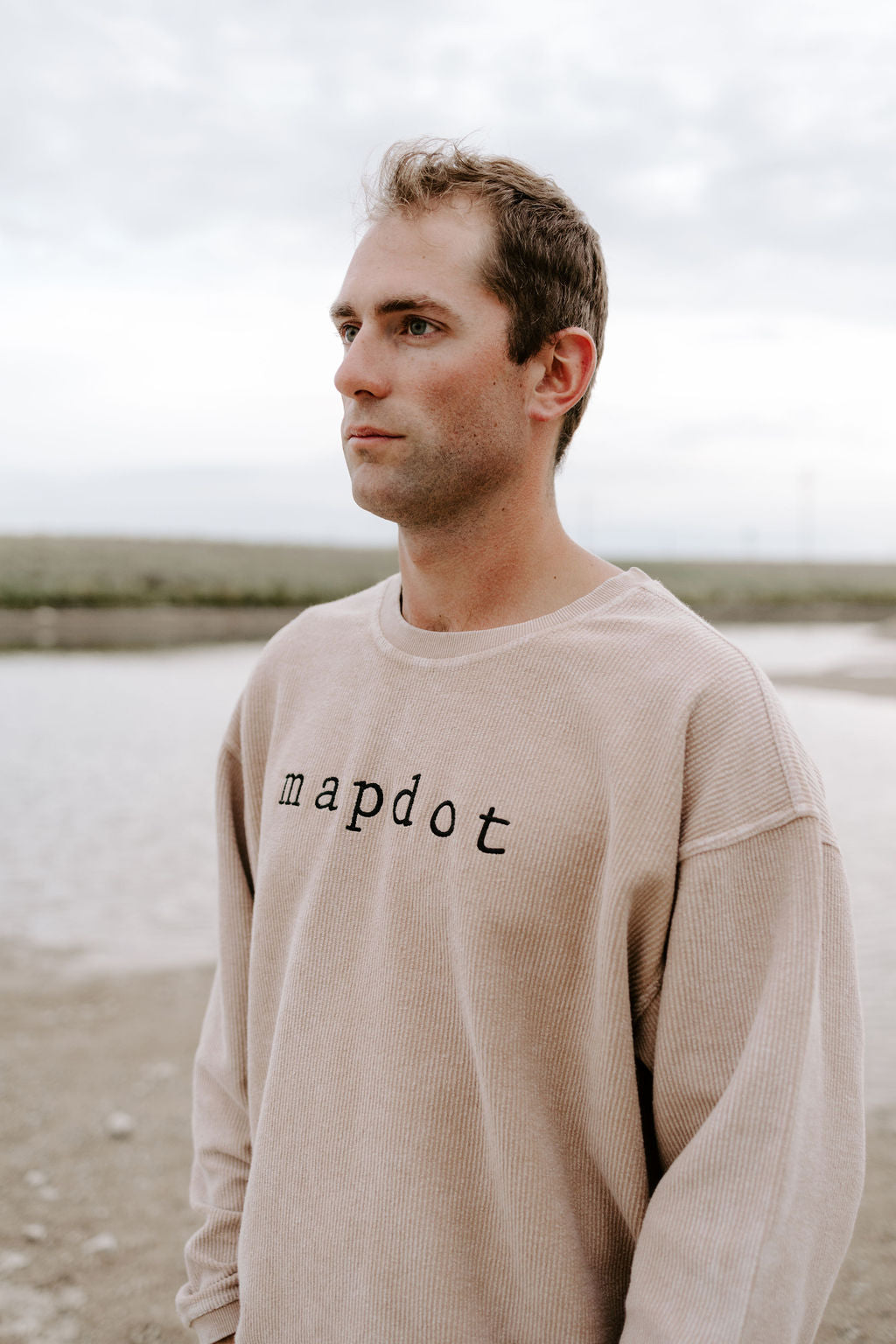 Unisex Mapdot Corded Crewneck - 2 Options