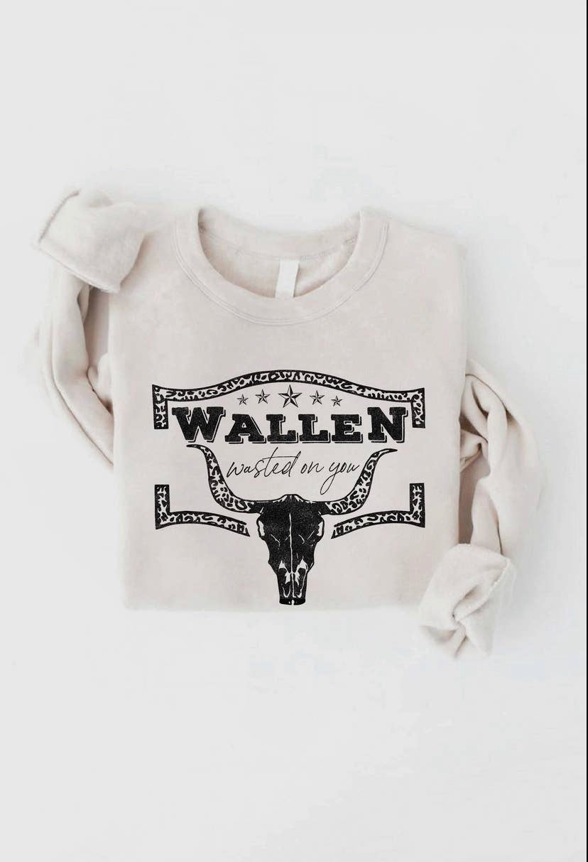 Wallen Wasted On You Graphic Sweatshirt