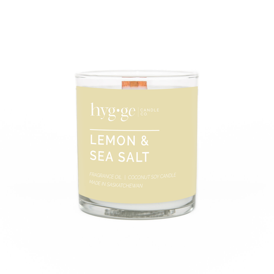 Lemon & Sea Salt Hygge Candle | 6oz & 9oz Size Options