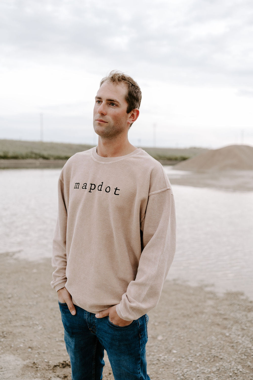 Unisex Mapdot Corded Crewneck - 2 Options