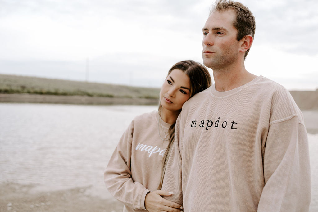 Unisex Mapdot Corded Crewneck - 2 Options