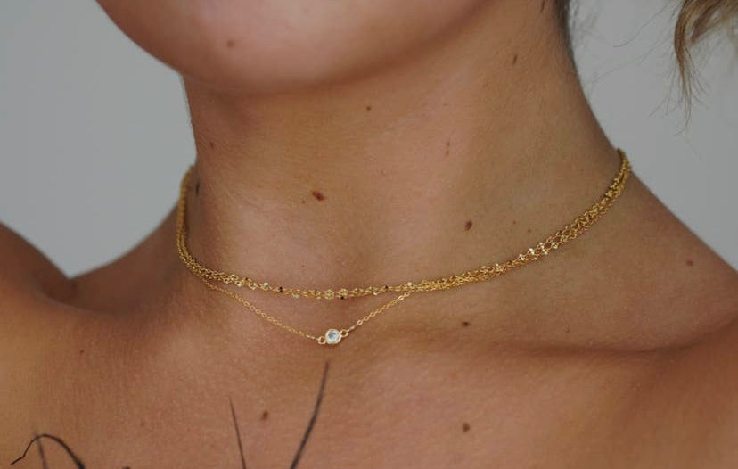 Golden Chain Necklace - Gold