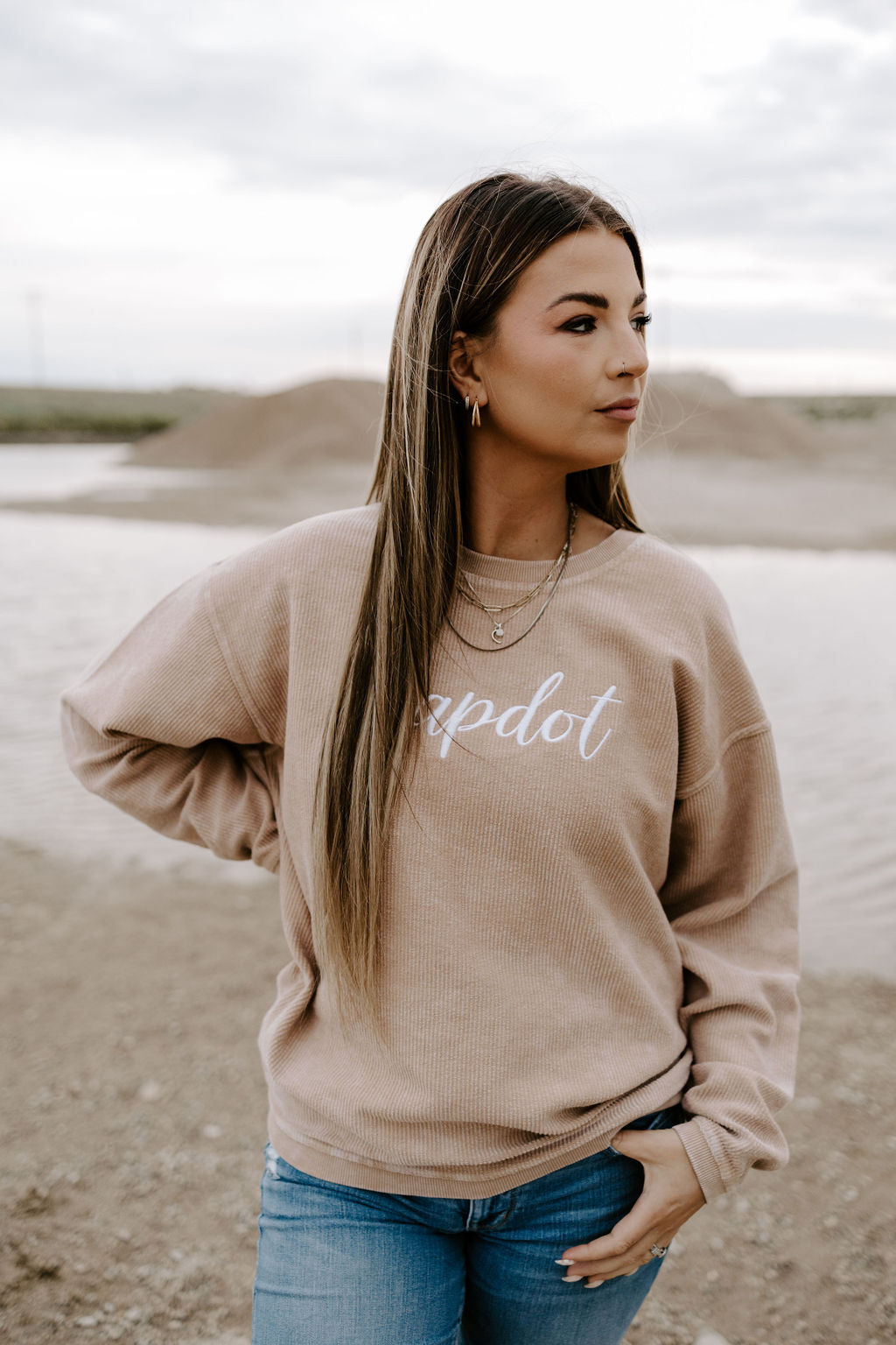 Unisex Mapdot Corded Crewneck - 2 Options