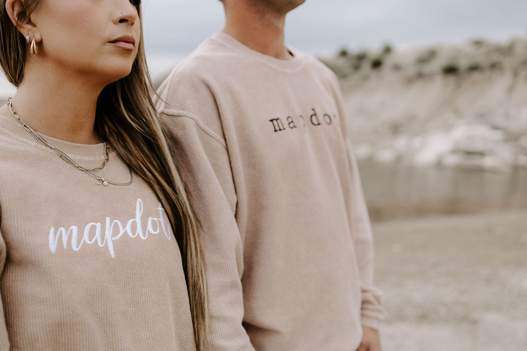 Unisex Mapdot Corded Crewneck - 2 Options