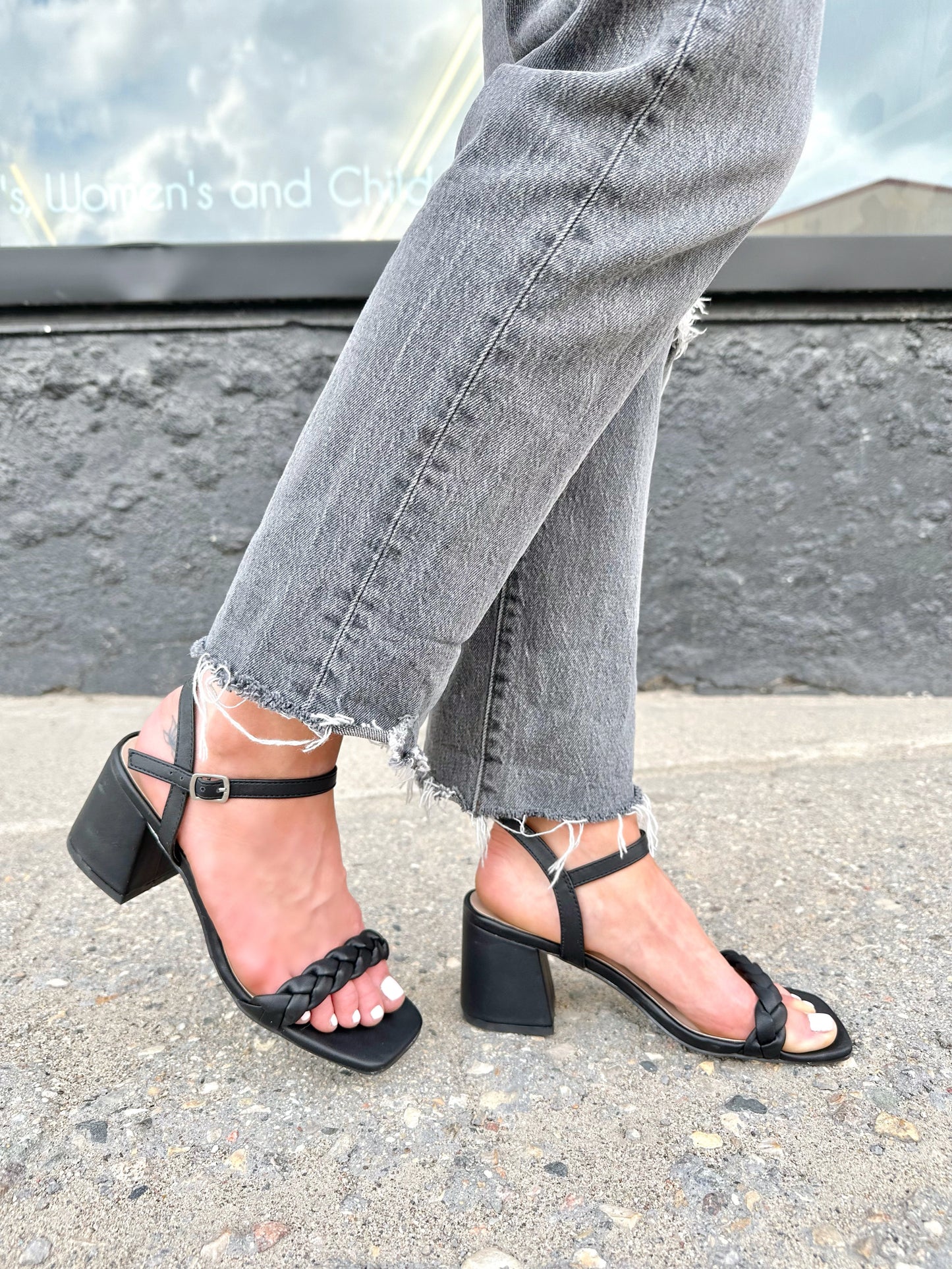 Elda Ankle Strap Heel