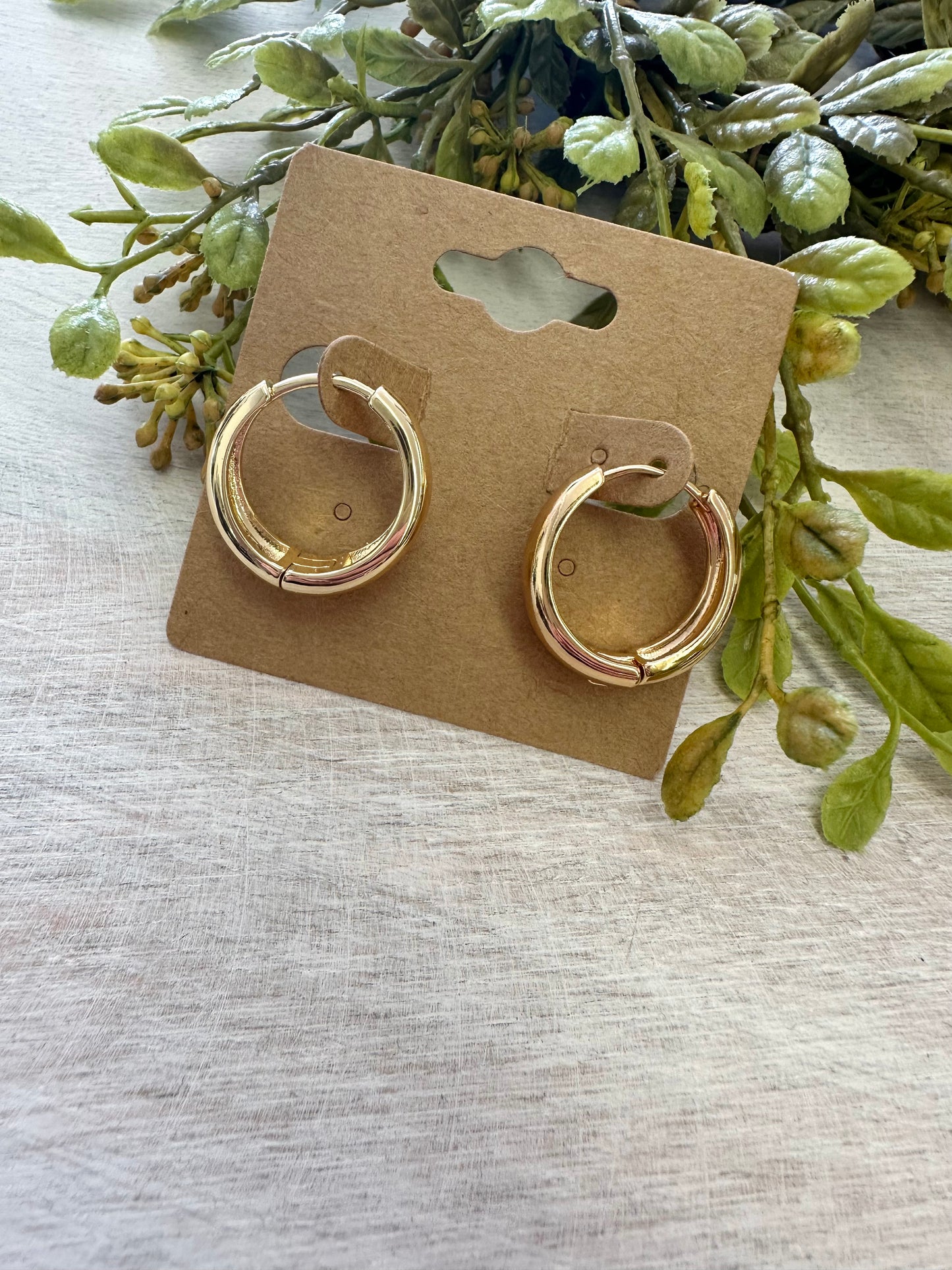 14K Small Loop Hoops