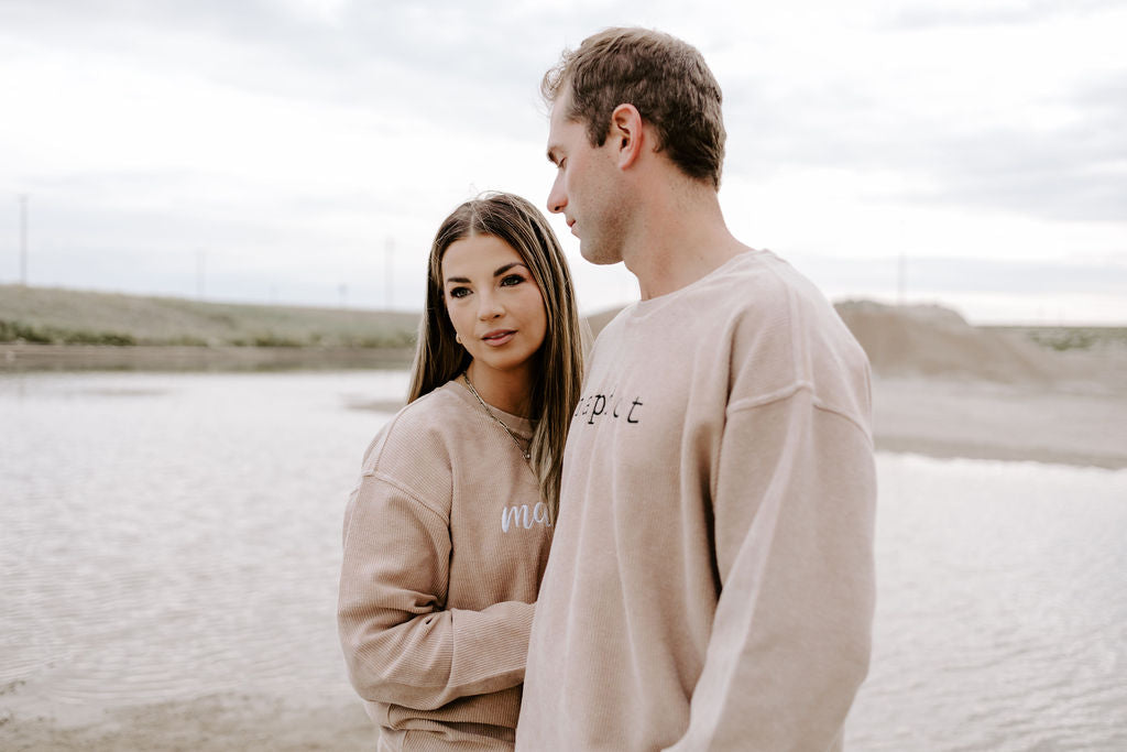 Unisex Mapdot Corded Crewneck - 2 Options