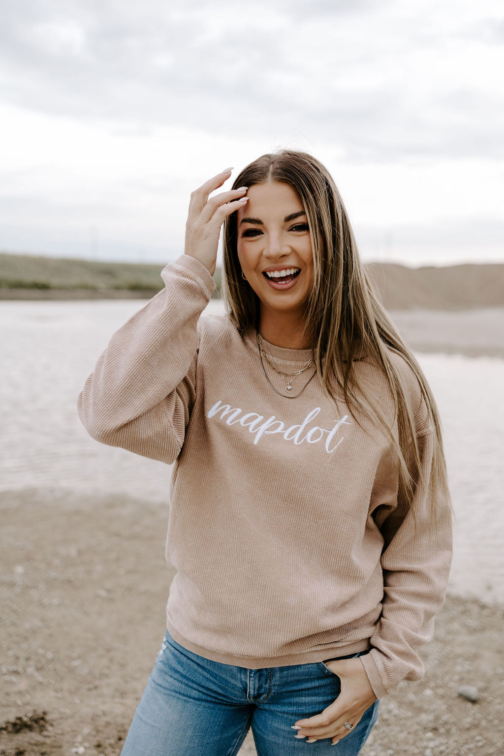 Unisex Mapdot Corded Crewneck - 2 Options