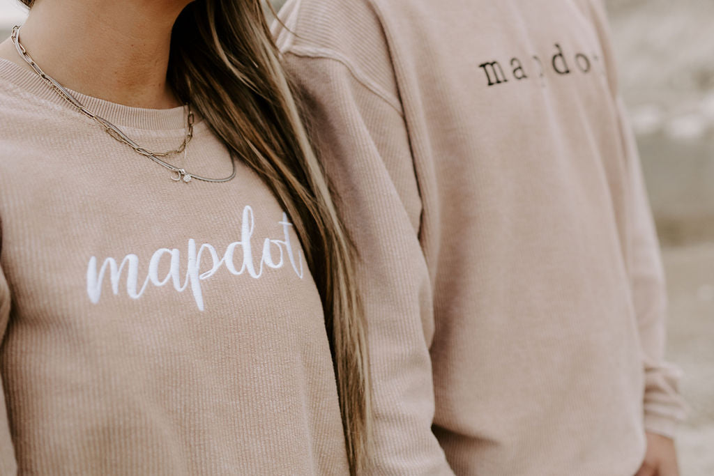 Unisex Mapdot Corded Crewneck - 2 Options