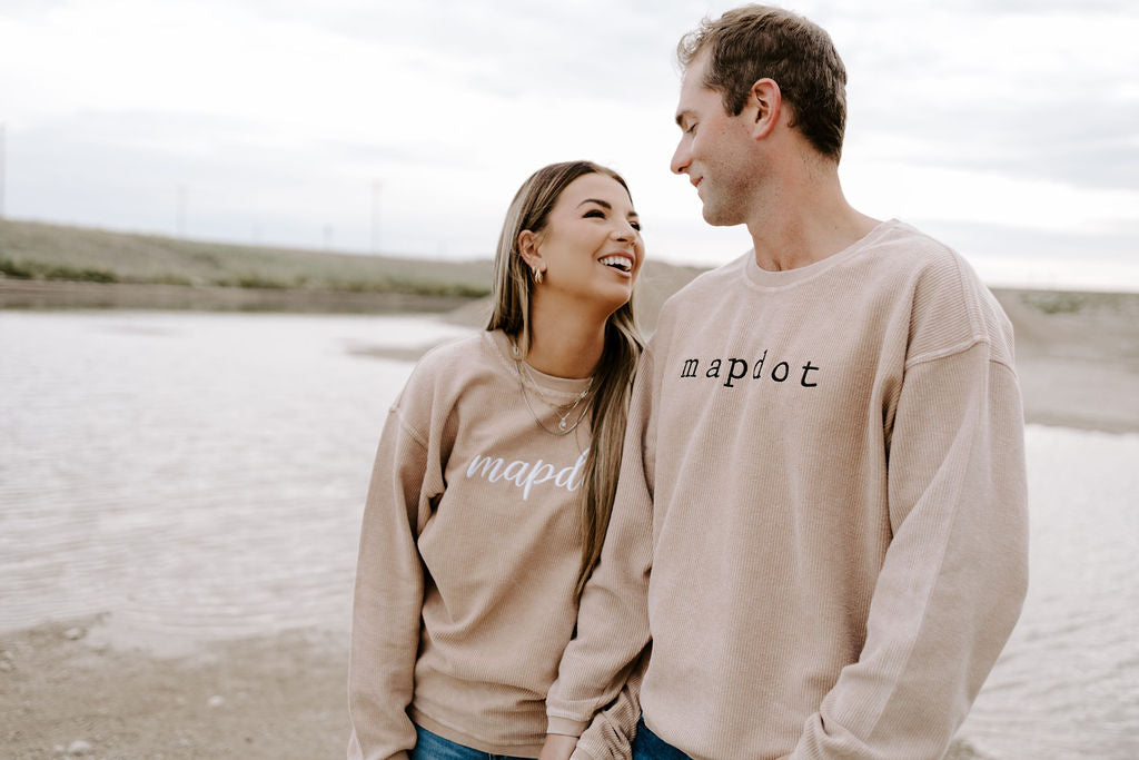 Unisex Mapdot Corded Crewneck - 2 Options