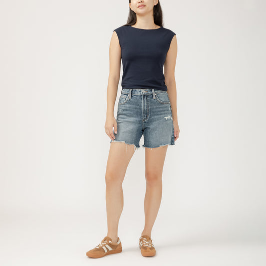 SILVER JEANS | Highly Desirable Long Short | AGR384 Indigo