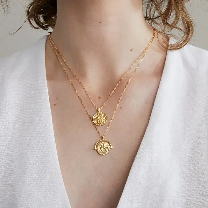 Emmanuelle Coin Necklace -Gold