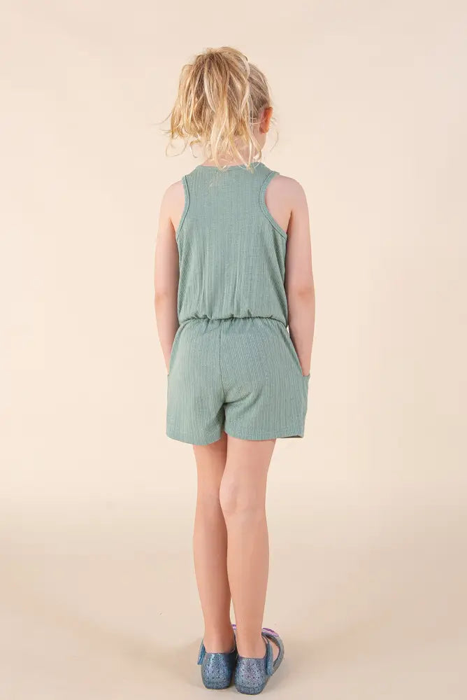 Mallory Button Romper