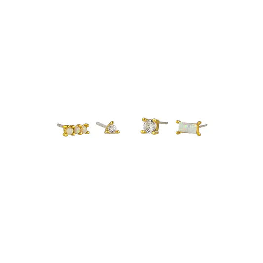 Astrid  Four Earring Set - Gold