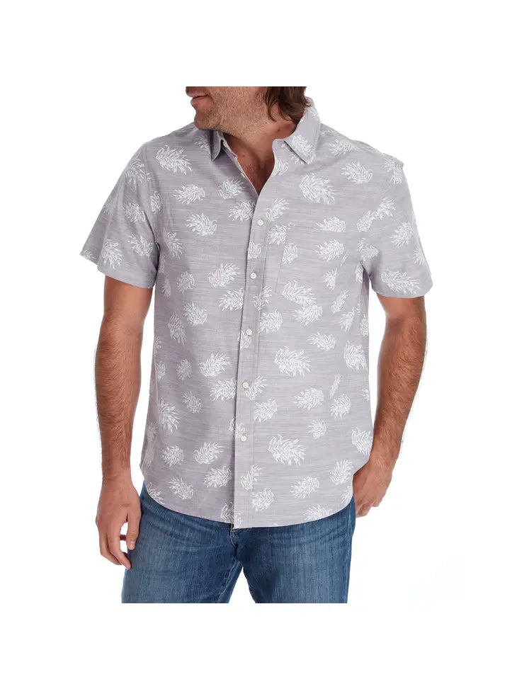 Alex Printed Button Down