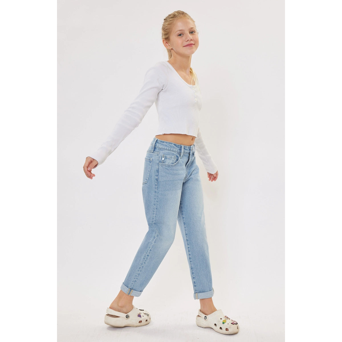 KAN CAN - Noelle Mini Mom Fit Jeans