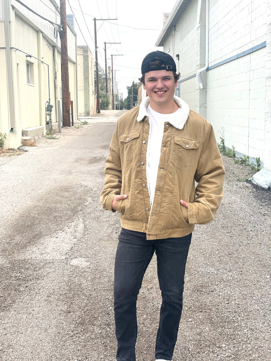 Kolton Corduroy Aviator Jacket